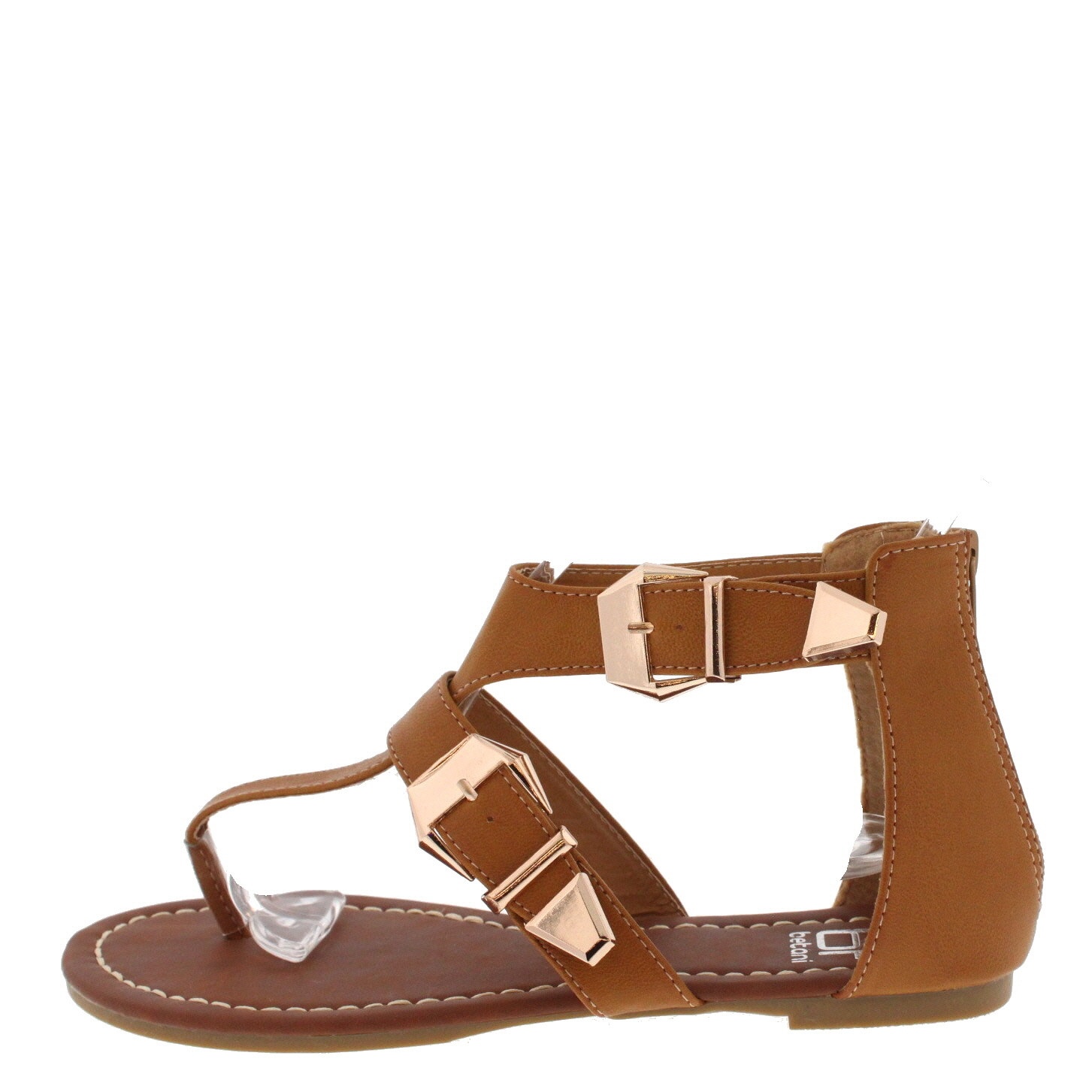 Gladiator sandals in camel color and gold buckles sizes 6, 6 1/2, 7, 7 1/2, 8, 9 $29